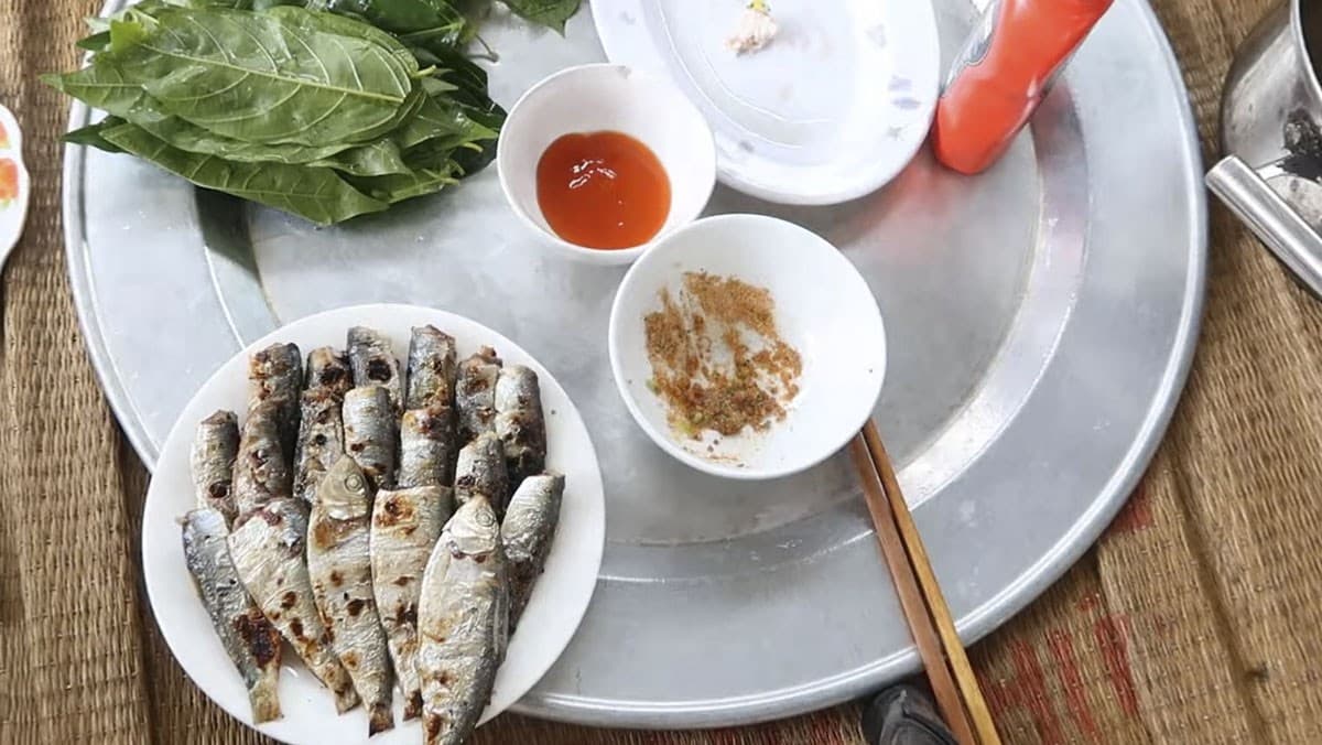 cá trích nướng