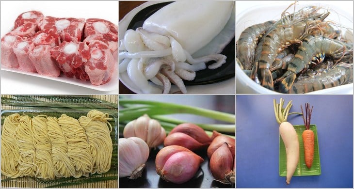 mì xào hải sản