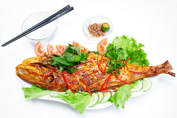 Cá Cam nướng sa tế