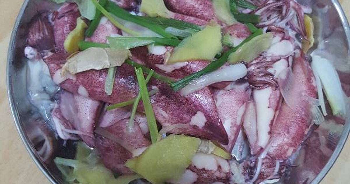 mực trứng hấp sả