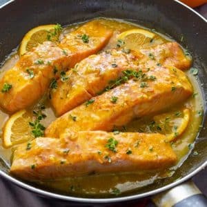 cách làm cá hồi sốt cam