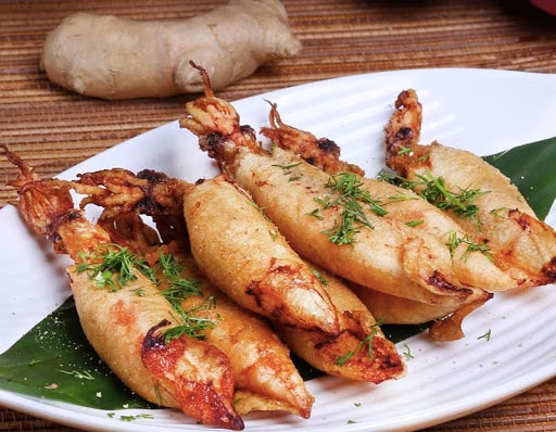 mực trứng chiên nước mắm