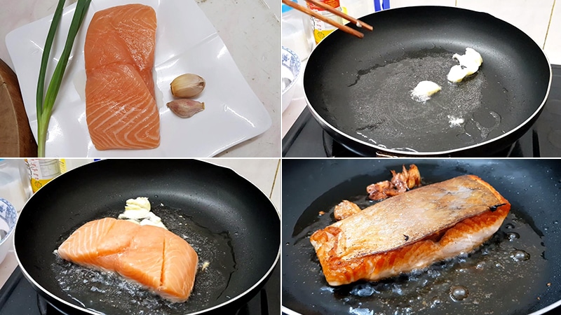 Hướng Dẫn Chế Biến Món Cá Hồi Áp Chảo Sốt Xì Dầu Ngon Miệng