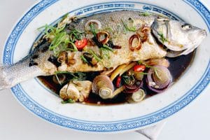 cá chẽm chưng tương