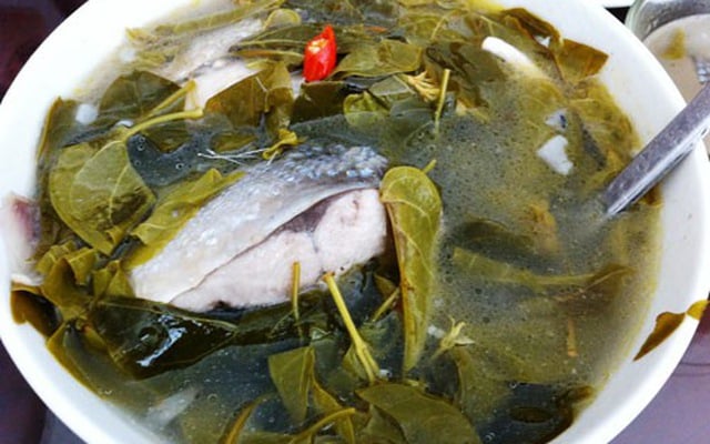lẩu cá bớp nấu lá giang