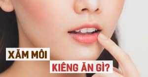 phun môi nên kiêng ăn gì