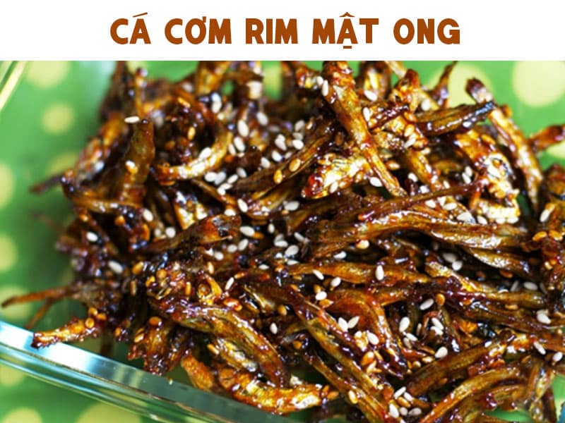 cá cơm khô rim mật ong