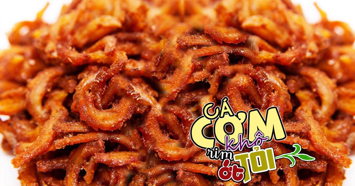 cá cơm khô rim bơ tỏi