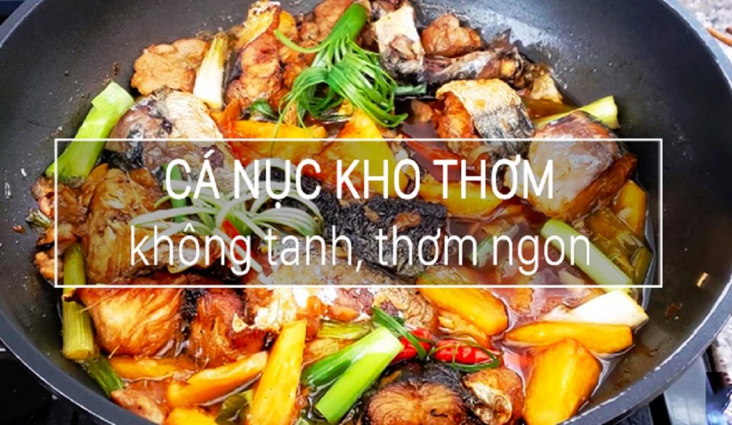 cách kho cá nục với thơm