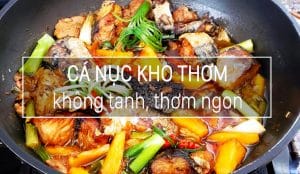 cách kho cá nục với thơm
