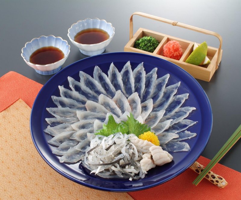 sashimi cá nóc