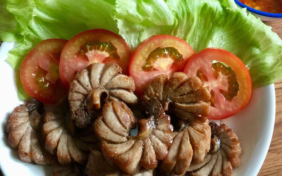 lườn cá ngừ nướng muối ớt