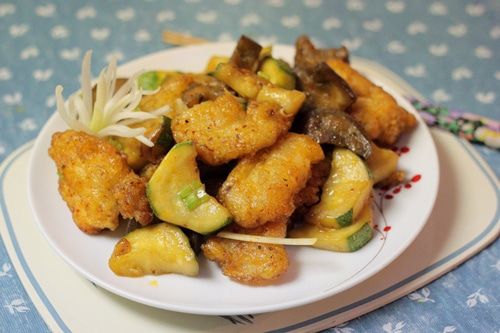 cá rô phi xào cà tím