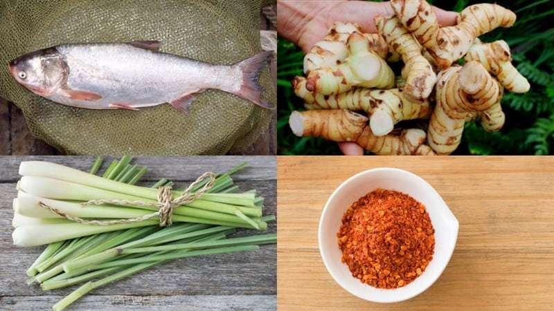 cá mè nướng riềng mẻ