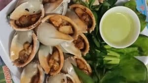 ôc tỏi nướng muối ớt