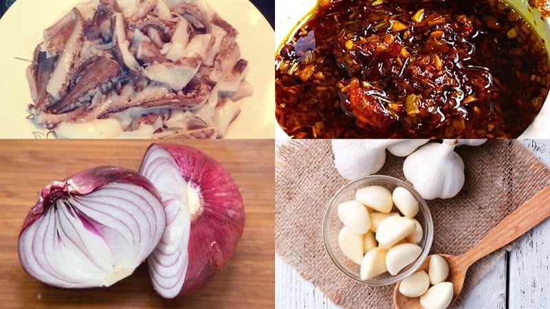 râu mực nướng sa tế