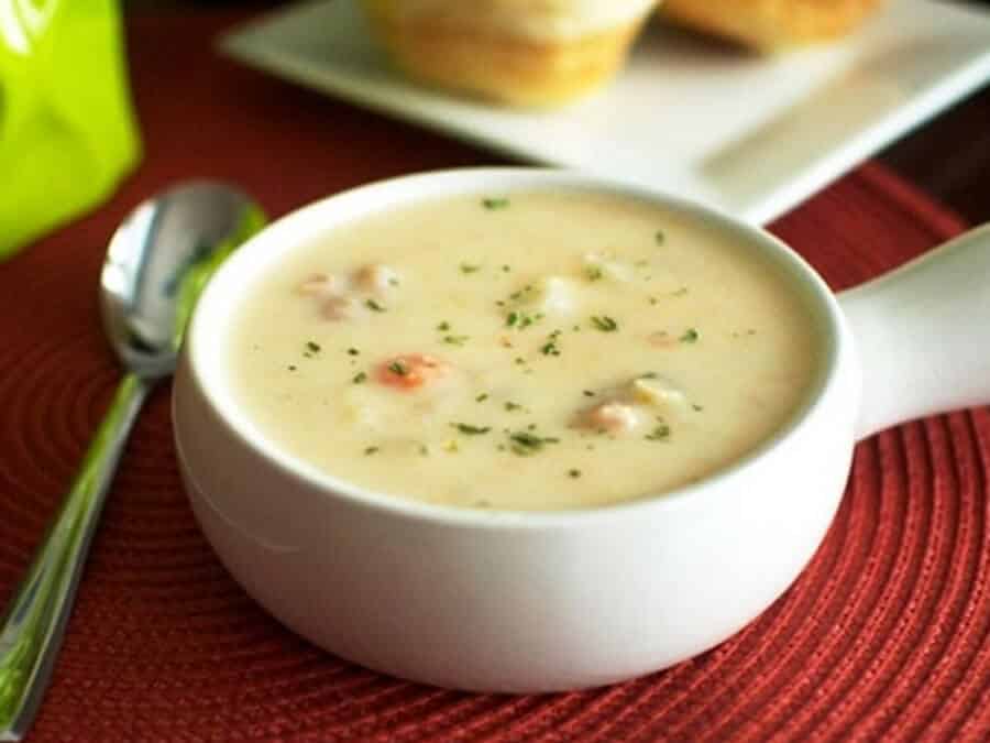 cháo phô mai cá hồi