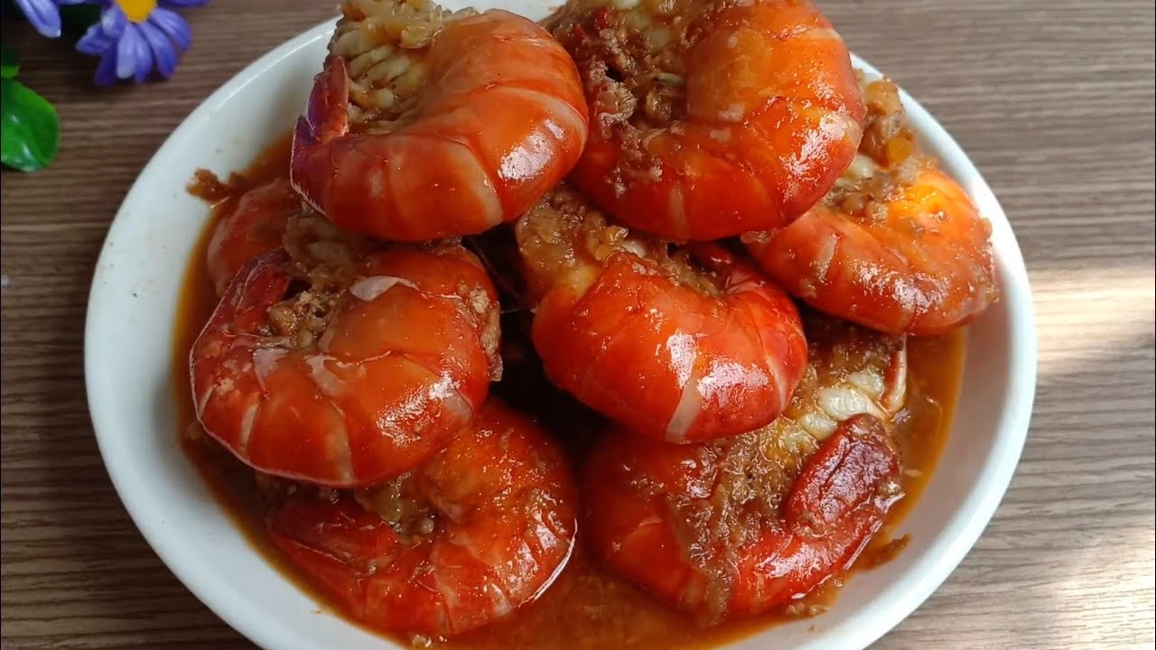 tôm càng xanh kho tàu