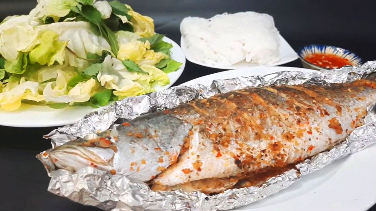 Hướng dẫn chế biến nón cá chẽm nướng muối ớt và nướng mỡ hành siêu đậm đà  hải sản tươi sống