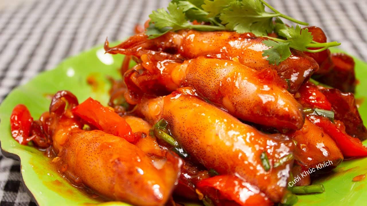 cách làm mực trứng rim nước mắm