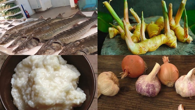 cá tầm nướng riềng mẻ