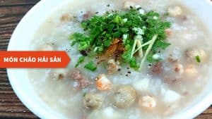náu cháo hải sản
