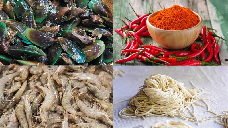 mì cay hải sản