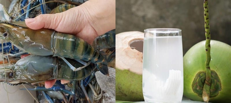 cách làm tôm càng xanh kho nước dừa