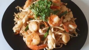 cách làm phở xào hải sản