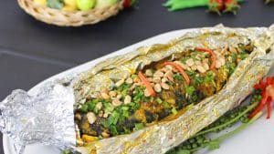 cá nục nướng giấy bạc