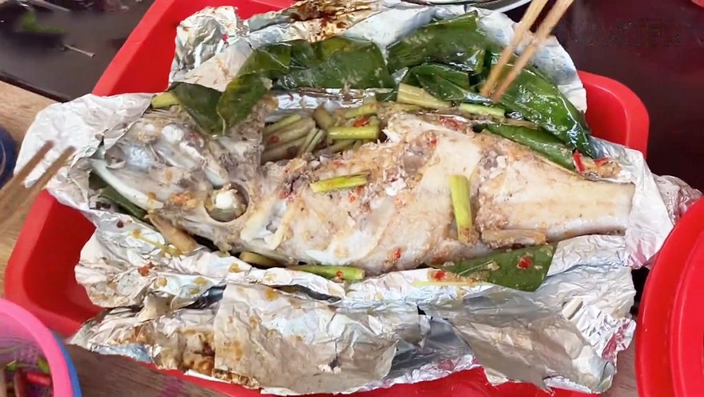 cá bò da nướng giấy bạc