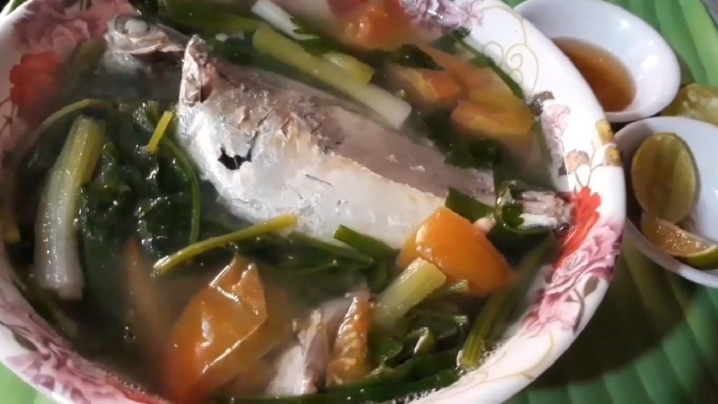 cá ngân nấu ngót