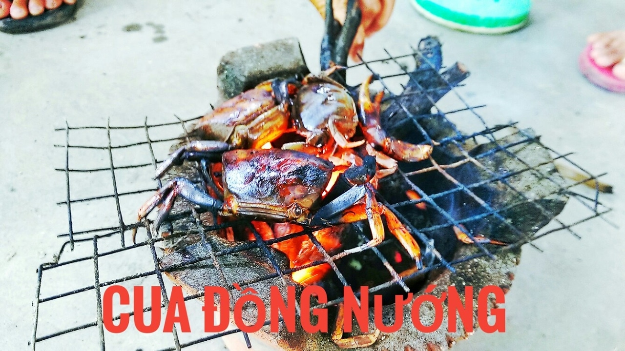 cua đồng nướng
