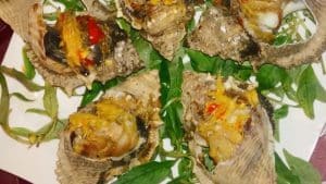 ốc gai nướng muối ớt