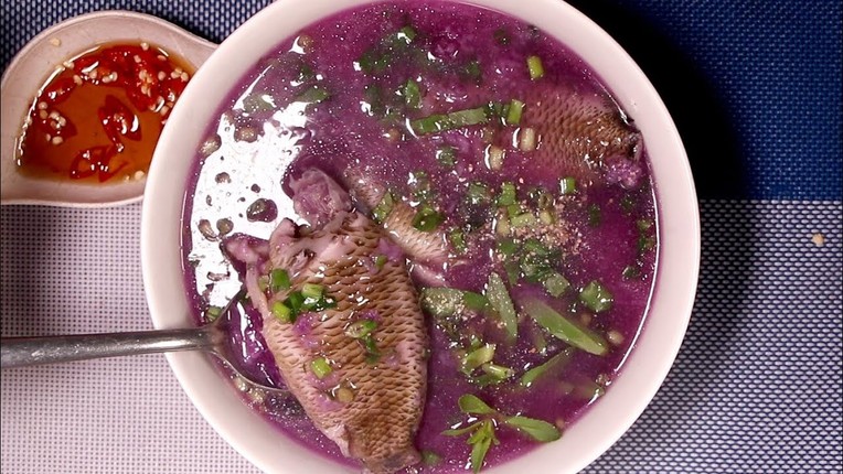canh khoai mỡ cá rô phi