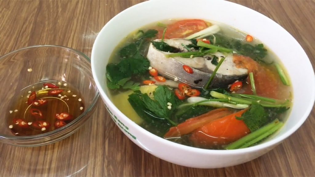 cá cam nấu ngót